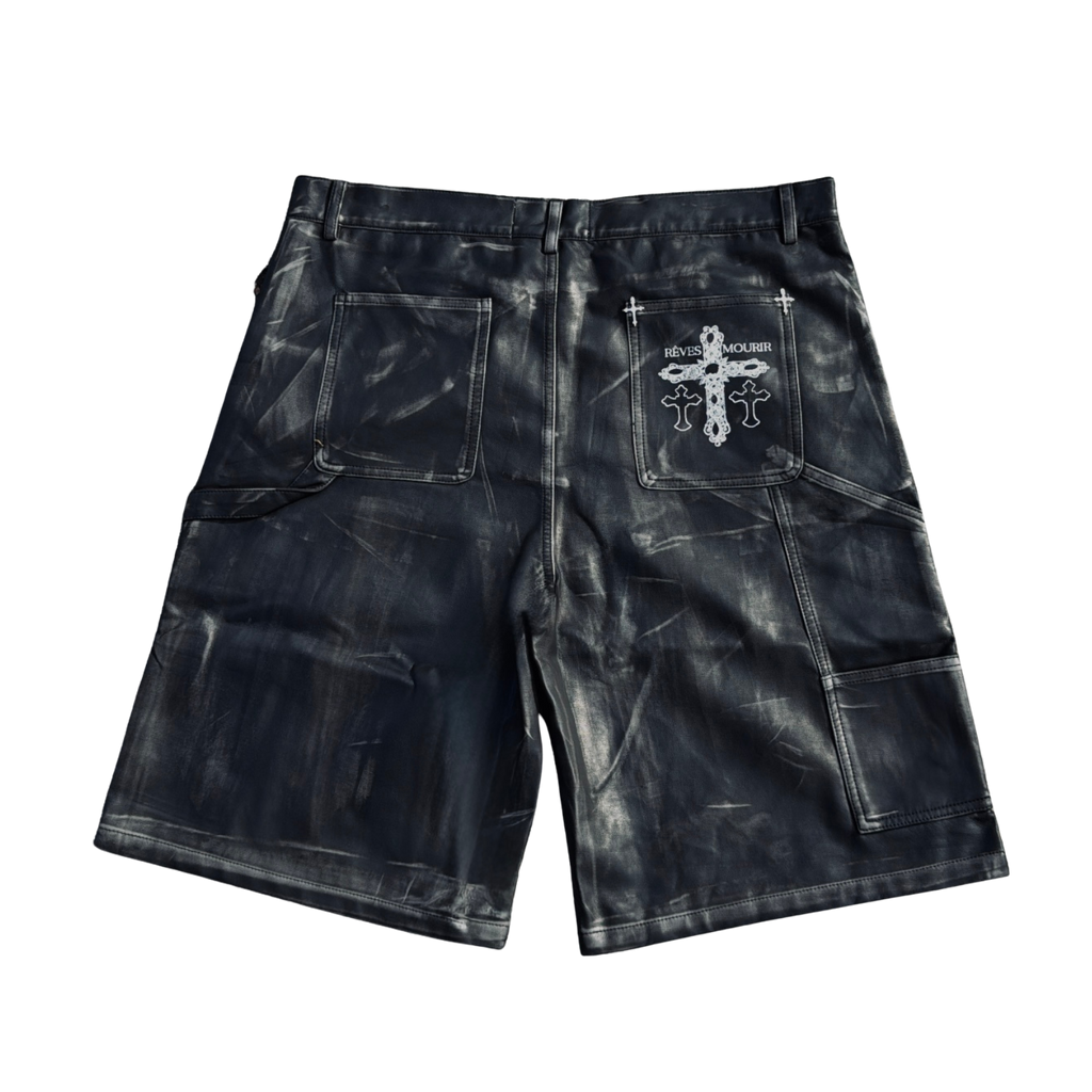 Mourir Vintage Leather Short