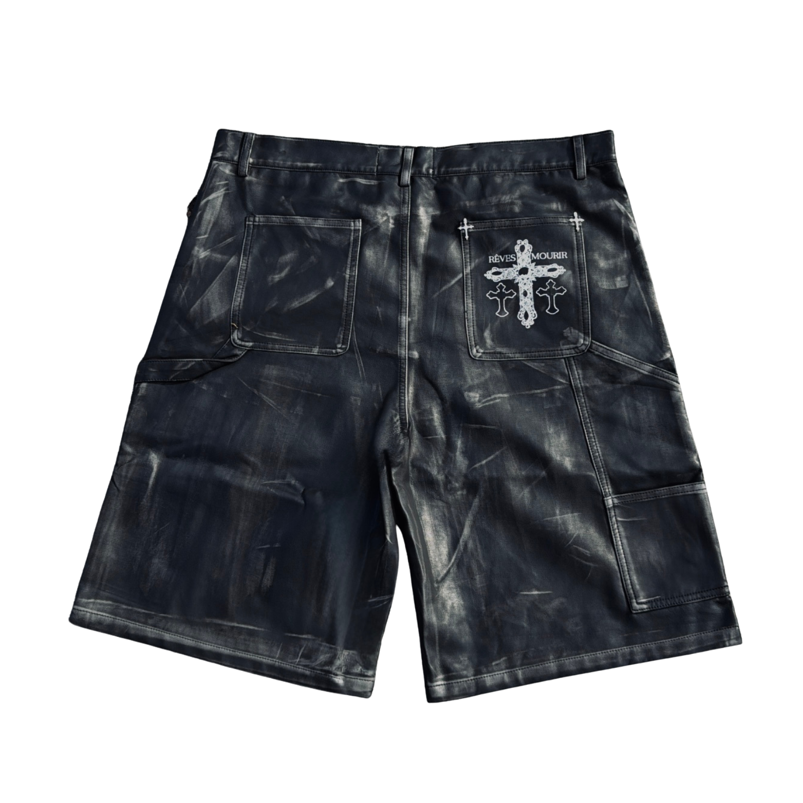 Mourir Vintage Leather Short